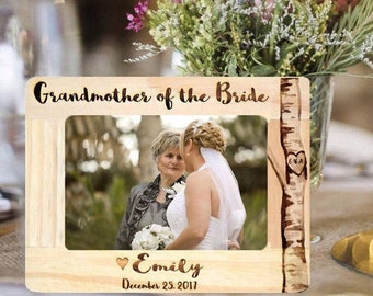 Grandmother Picture Frame, Grandmother of the Bride Frame, Grandmother Thank You Wedding Gift, Grandma of the Bride, Mother of the Bride