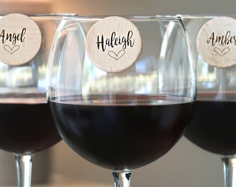 Gravierte magnetische Getränke Marker: Personalisierte Wein Charms