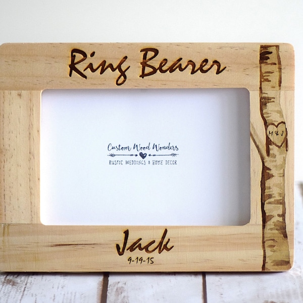 Ring Bearer Frame, Ring Bearer Gift, Ring Bearer Thank you, Rehearsal dinner gifts, Bridal party gifts, Ring bearer frame,Groomsmen Gifts