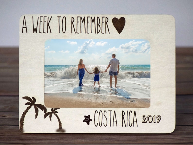 Personalized Engraved Picture Frame Engraved Frame Customized Gifts Summer Vacation Frame Family Vacation Birthday Gifts Vacation11 image 1