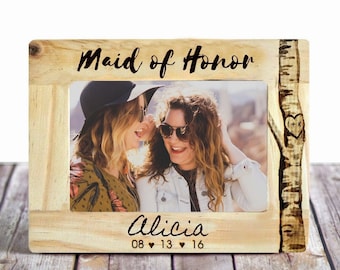 Maid of Honor Frame Maid Of Honor Gift Maid of Honor Engraved Frame Best Friend Maid of Honor Personalized Picture Frame Matron of Honor