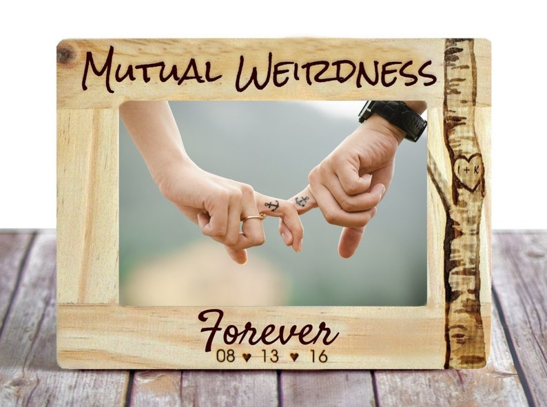 Engagement Picture Frame Engagement Photo Frame Engraved Etsy