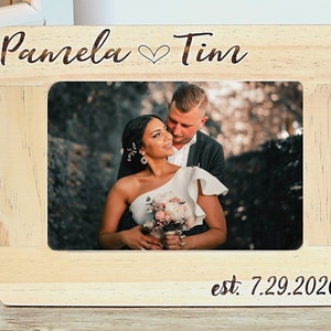 Personalized Picture Frame - Engraved Frame, Custom Frame, Wedding Gift, Housewarming Gift, Anniversary Gift, Engagement, Anniversary