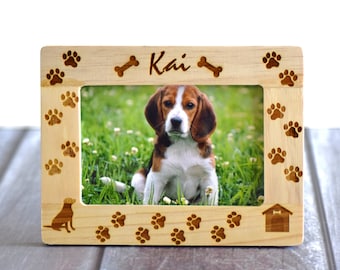 Personalized Pet Picture Frame Gift- Dog Picture Frame 4x6- Custom Gift- Custom Christmas Gifts