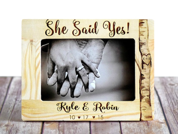 Personalized Engagement Frame Gift Custom Photo Block 4 or 6 Spa Gifts  Newly Engaged Gift for Couple Engagement Gifts - Etsy