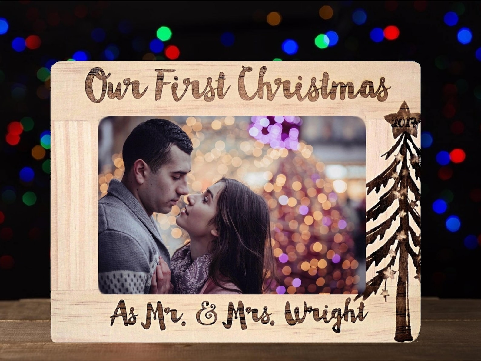 First Christmas Frame Married Christmas Gift for Boyfriend Etsy