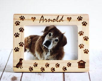 Pet Frame, Pet Frame Gift, Birthday Gifts, Christmas Gifts, Personalized Gifts, Dog Frame, Dog Picture Frame, Pet Memorial, Pet gift frame