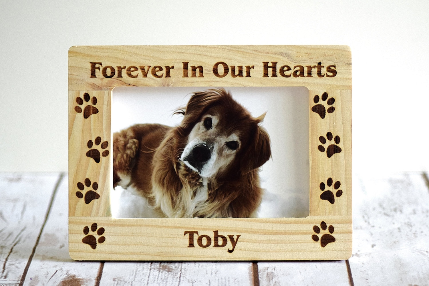 Dogs Leave Paw Prints On Your Heart 4 x 6 Inch Photo Frame 