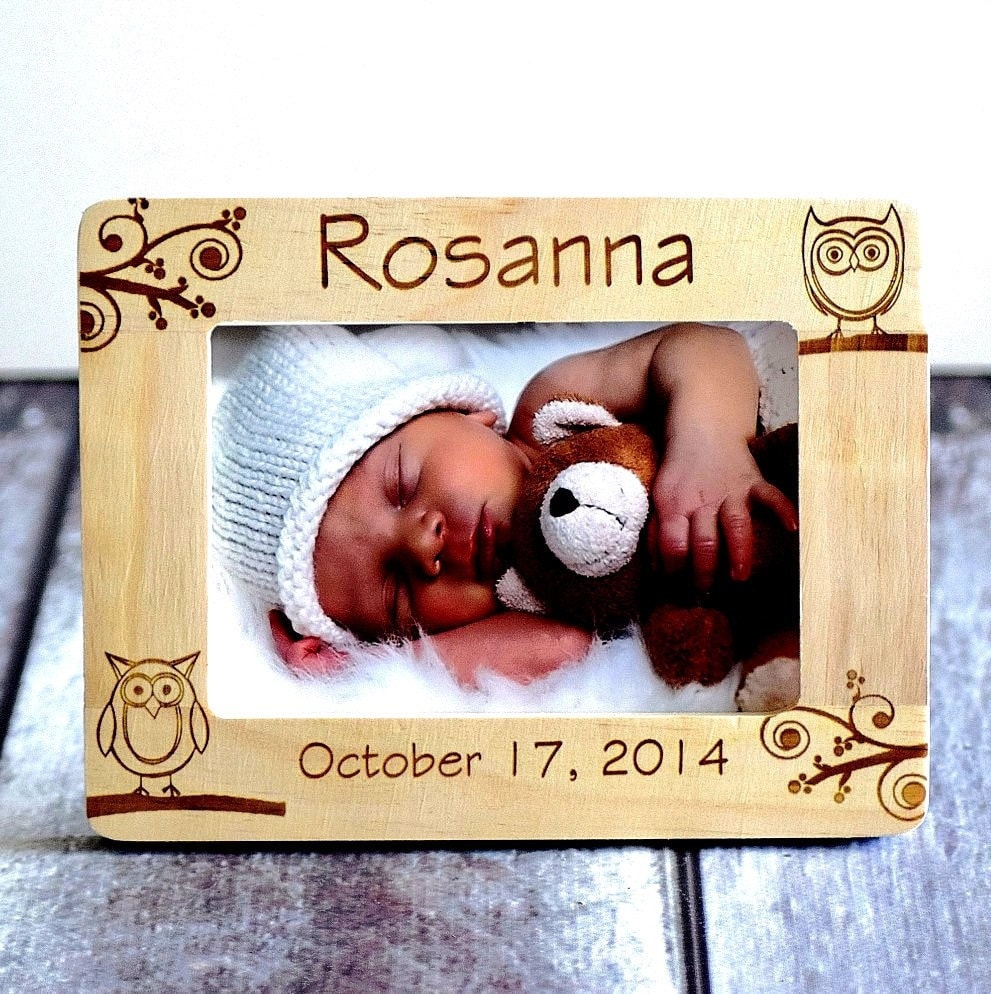 Baby Picture Frame Newborn baby gift Personalized Birth Etsy