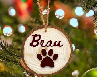 Personalized Pet Christmas Ornament, Dog Cat Christmas Gift, Pet Gift, Holiday Custom Pet Ornament, Dog Ornament, Cat Ornament