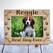 Personalized Gift Pet Frame - Personalized Pet Picture Frame Gift - Best Dog Ever Frame - Christmas Dog Frame - Pet Lover Gift