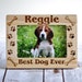 Personalized Gift Pet Frame - Personalized Pet Picture Frame Gift - Best Dog Ever Frame - Christmas Dog Frame - Pet Lover Gift 