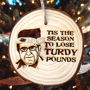 Dr. Nowzaradan Christmas ornament, Tis the season to lose turdy pounds, Dr. Now Funny Ornament image 1