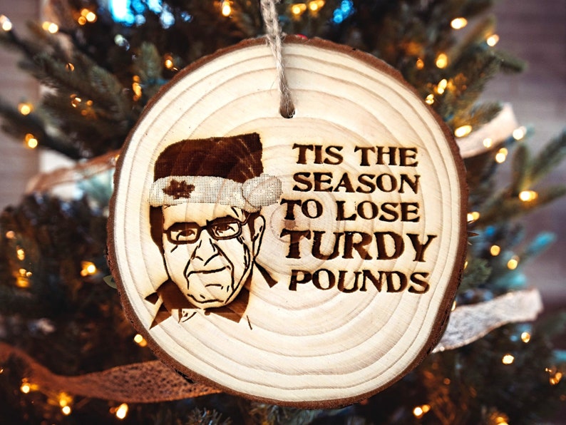 Dr. Nowzaradan Christmas ornament, Tis the season to lose turdy pounds, Dr. Now Funny Ornament image 1
