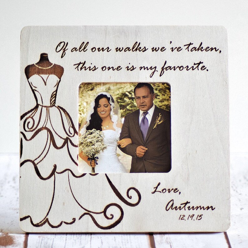 Father of the Bride Frame Father of the Bride Gift Custom Etsy
