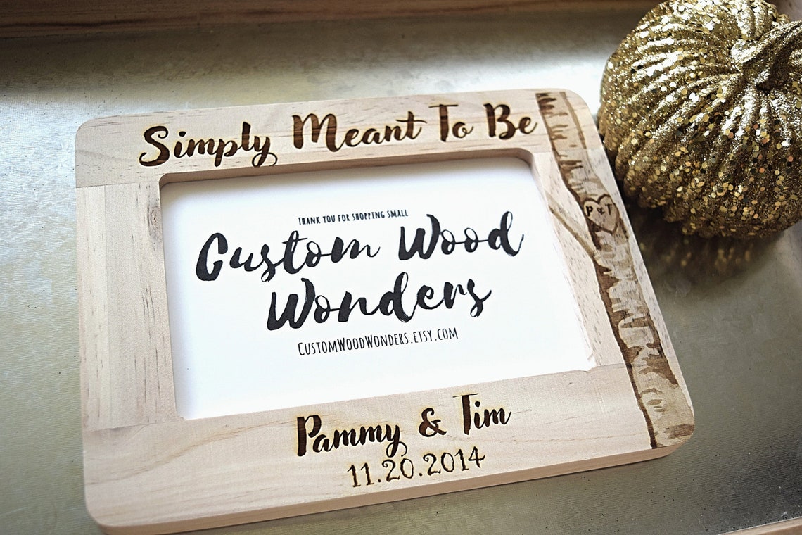 Personalized Engagement Gift Engagement Picture Frame Bridal Etsy