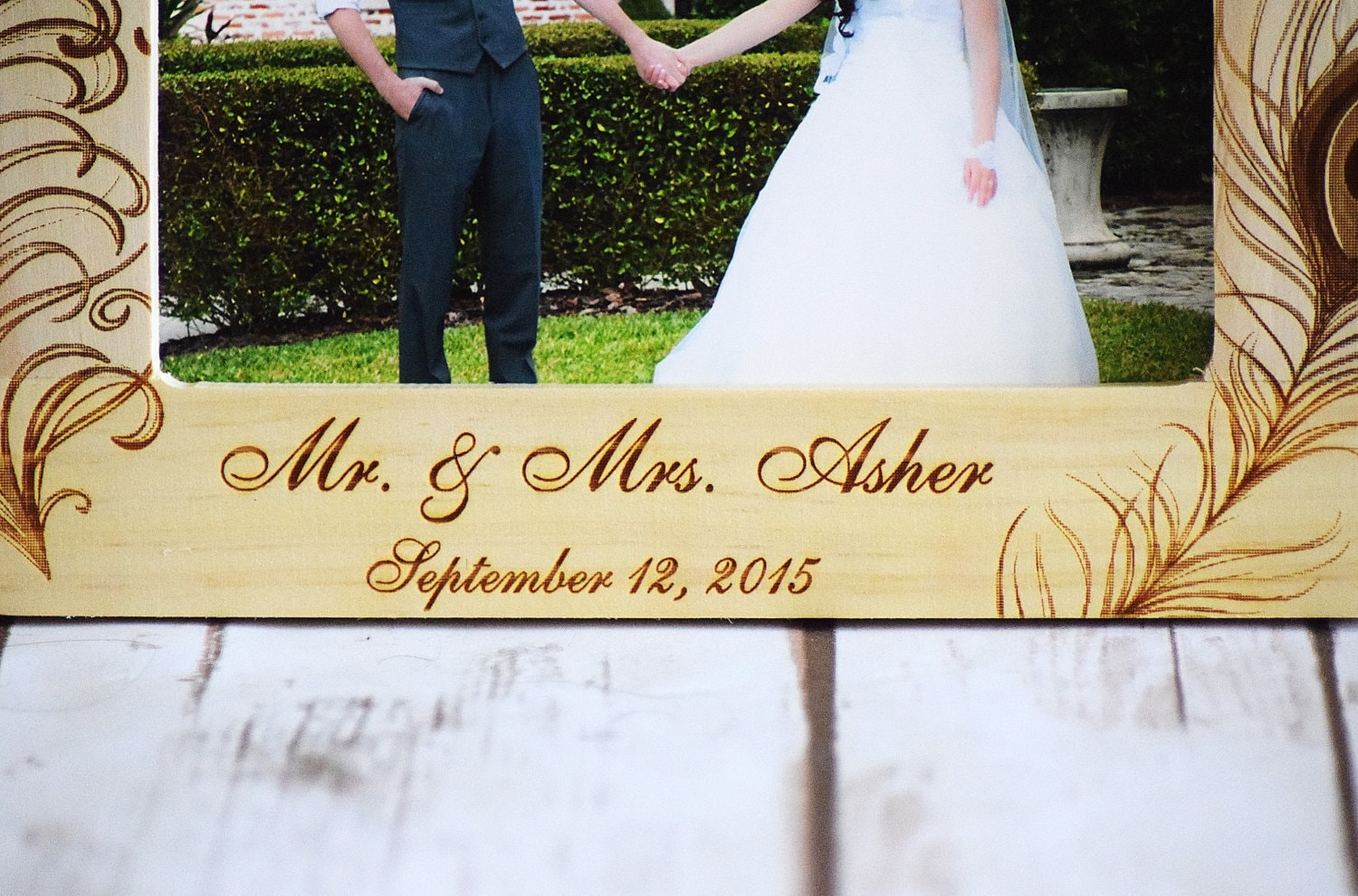 Personalized Wedding Picture Frame Wood Frame Wedding Etsy
