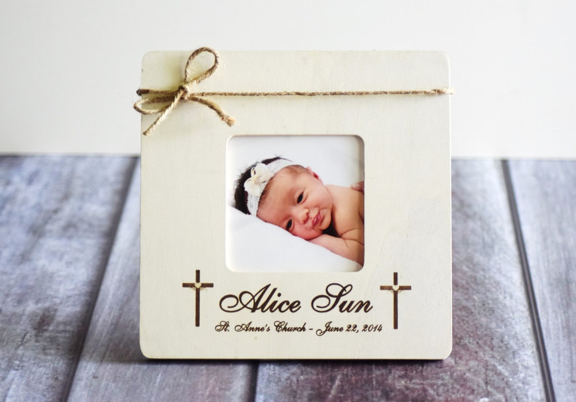 Baptism Frame Godparents Gift Godparents Frame Gift for Etsy