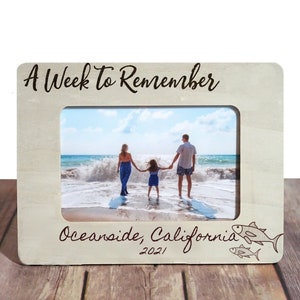 Personalized Engraved Picture Frame- California Vacation Frame -Summer Vacation Frame- Family Vacation-Birthday Gifts, California Vacation