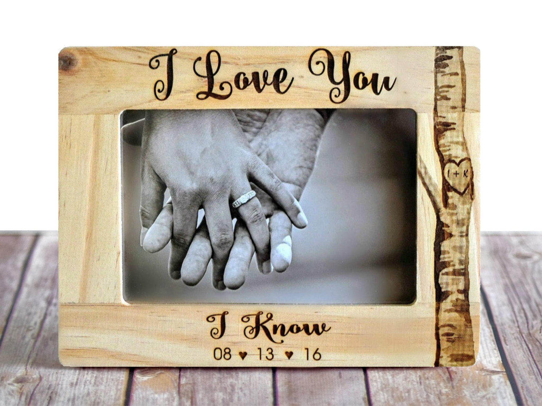 Anniversary Gift for Boyfriend Christmas Gift 12 Reasons Why I Love You  With Acrylic Photo Wooden Personalized Valentine's Day Gifts 