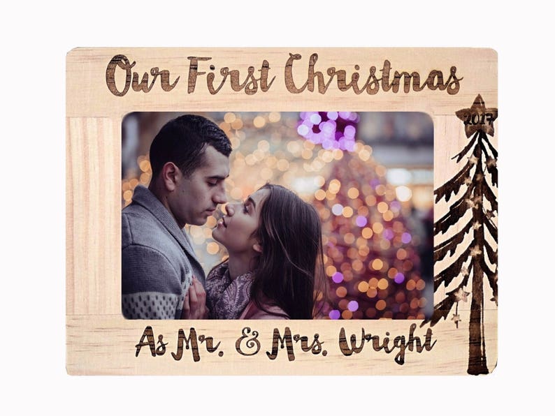 First Christmas Frame Married Christmas Gift for Boyfriend Etsy
