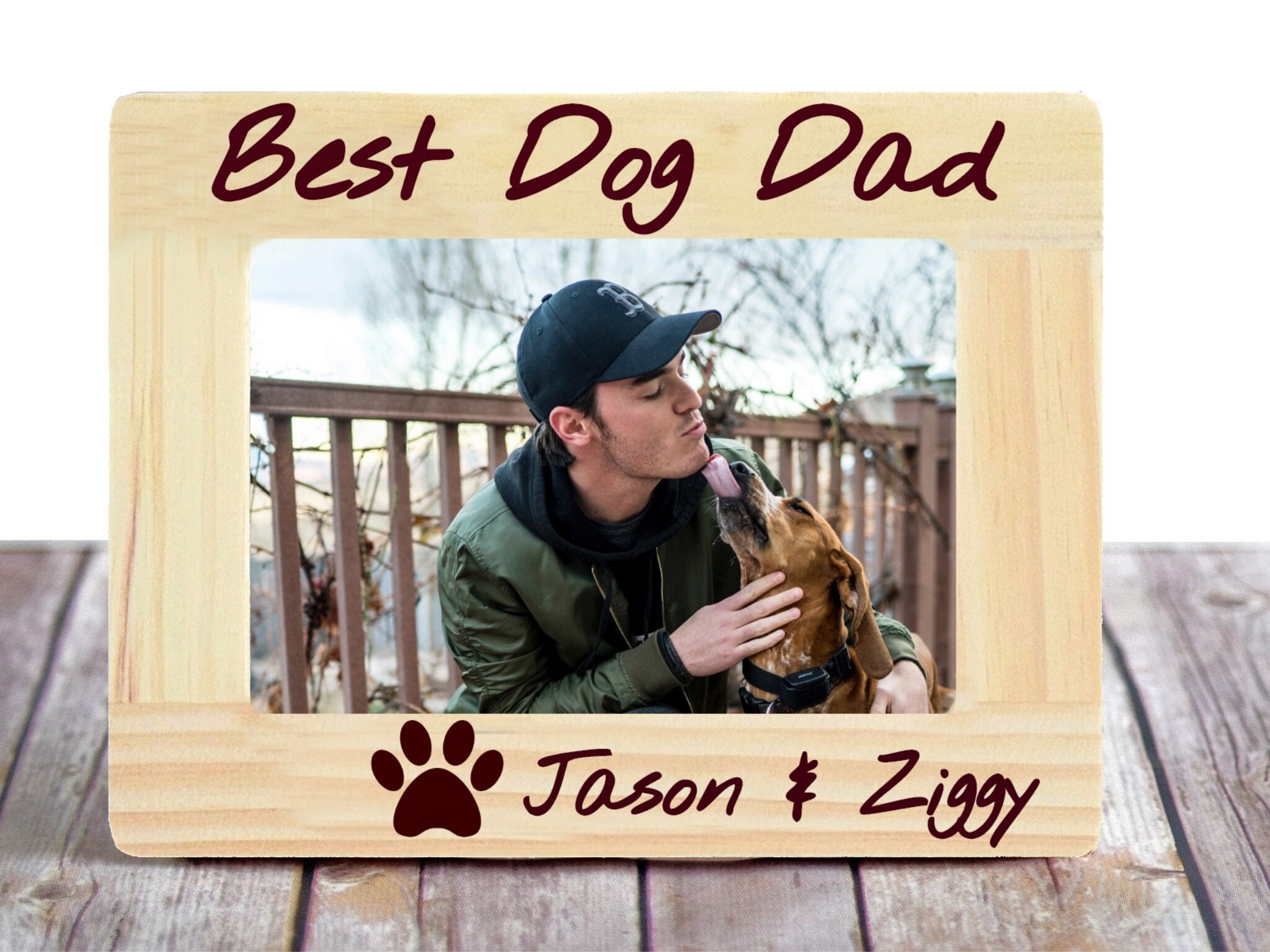 Personalized Dad Picture Frame Engraved Dad Picture Frame Etsy