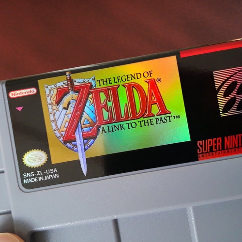 Holographic SNES Cartridge Labels