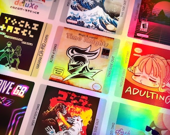 Game Boy Holographic Labels