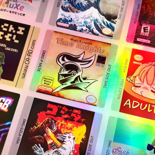 Game Boy Holographic Labels