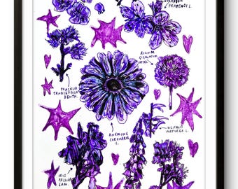 Violet Bloom II - ORIGINAL PAINTING
