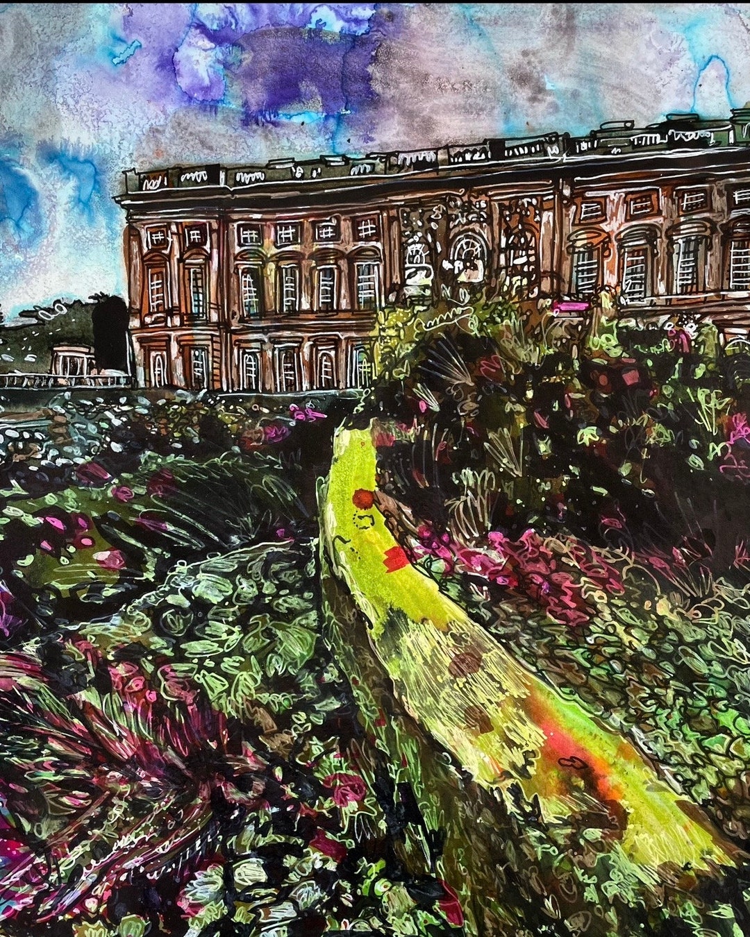 Wentworth Castle Gardens - ORIGINAL PAINTING - Etsy
