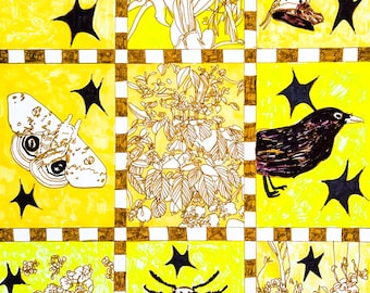 Alas de abril II - PINTURA ORIGINAL 21” x 31”