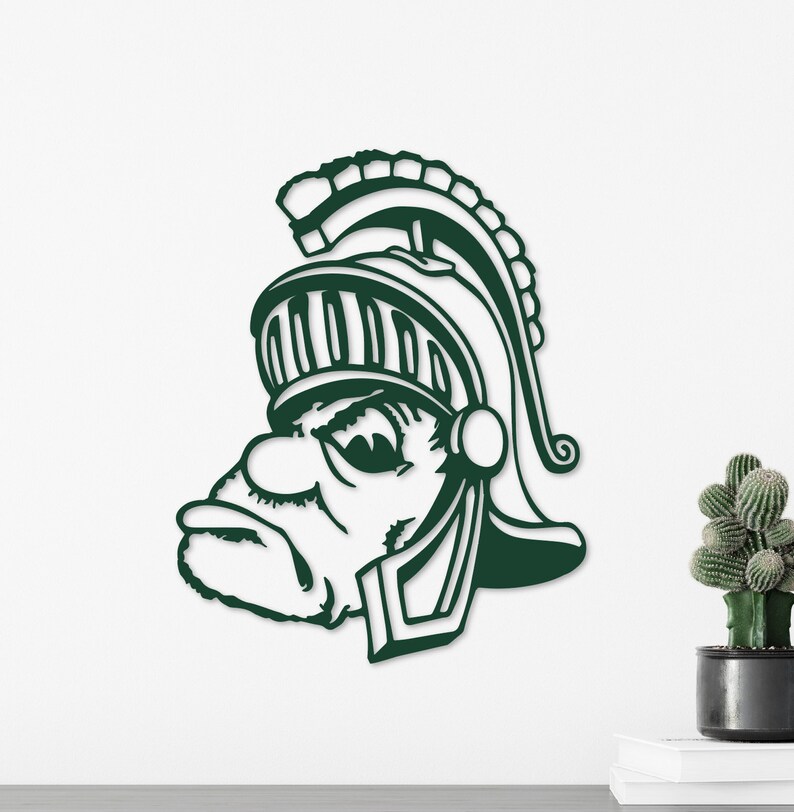 MSU Gruff Sparty Steel Wall Art | Etsy