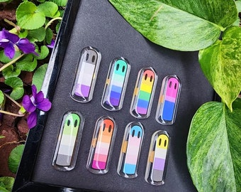 Pines acrílicos de fantasmas de Pride Noodle