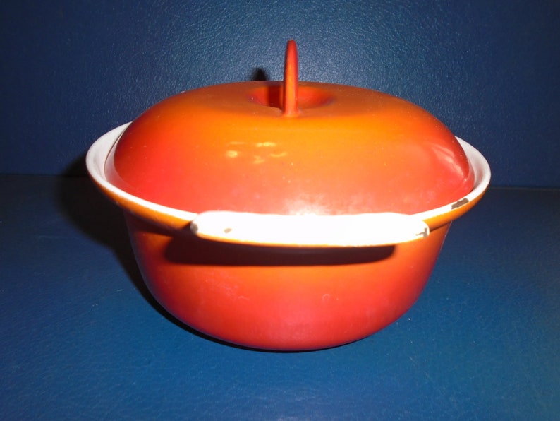 vintage descoware Enameled Pot cooking pot Pot