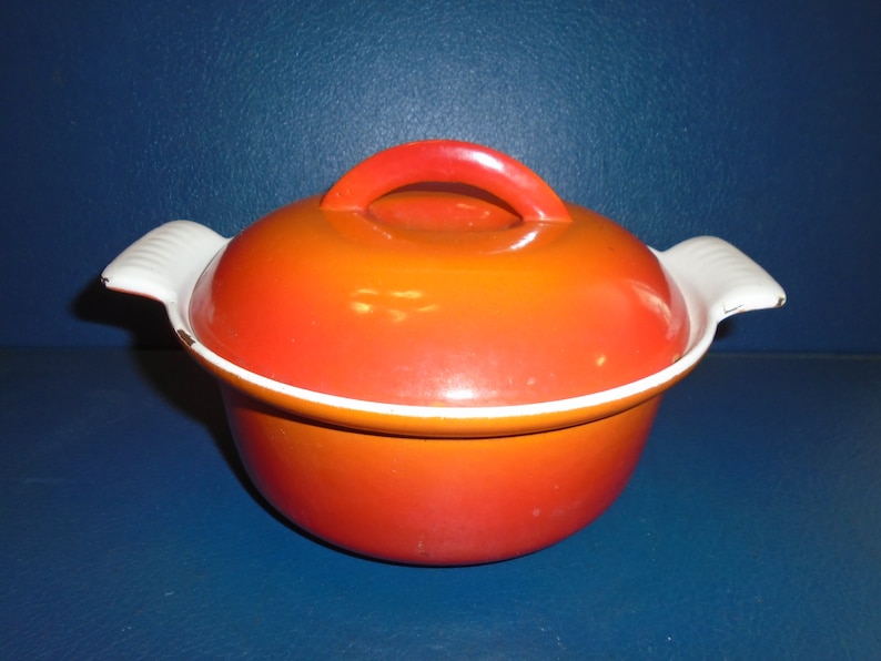 vintage descoware Enameled Pot cooking pot Pot