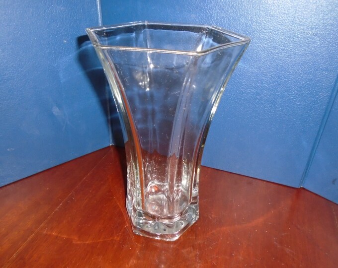 Large Hoosier Glass 4041 Vase Vintage Glass Vase Etsy