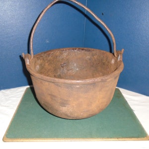 Antique cast iron bean pot, Witches caldron