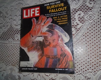 LIFE Magazine Sept 15 1961, Fallout Shelter magazine