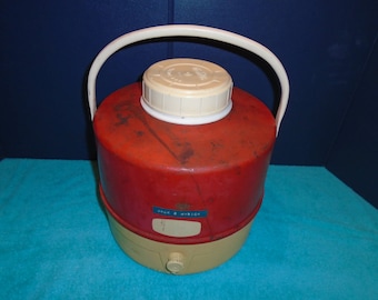 Thermos water cooler  Beverage cooler  Vintage cooler  Cooler Water cooler  Beach Cooler