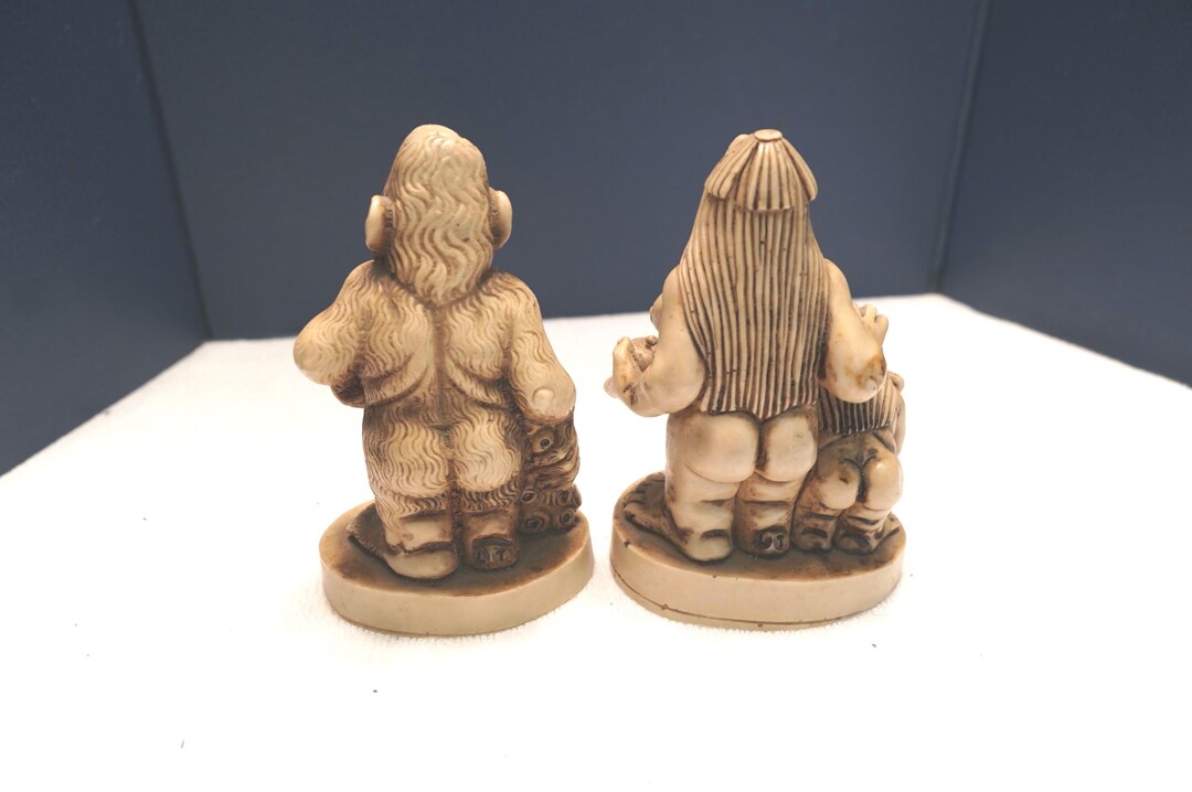 Vintage Caveman Family Figurines, Naked Caveman and Woman - Etsy