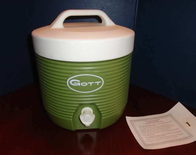Vintage Gott Water Cooler 1 Gallon Beverage Cooler Etsy