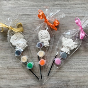 Paint your own adventurous island princess or pig or demi god / adventurous princess craft / kids party bag craft / party bag filler