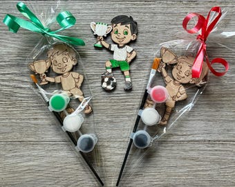 Football Soccer party favor/ football paint craft kit/ football party favor / paint your own football / football birthday party bag filler