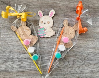 Paint your own Easter egg Easter bunny / Easter crafts / Easter craft kit / Easter party favors