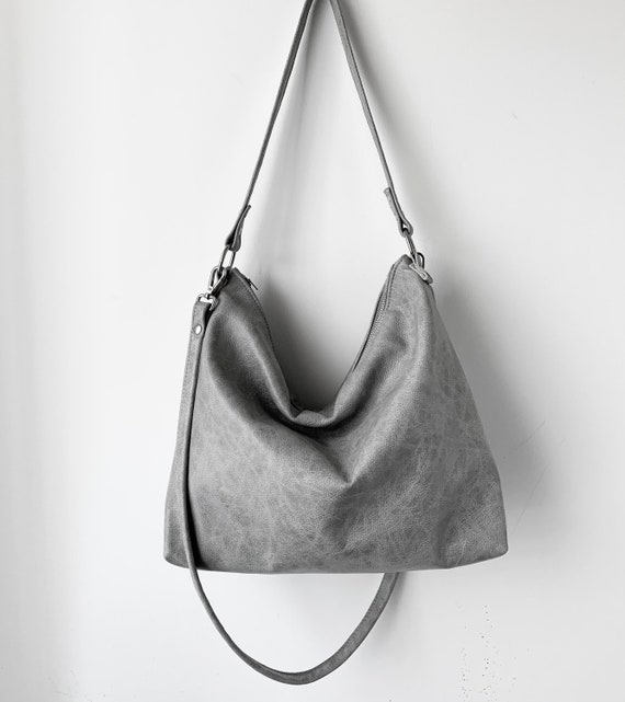 grey hobo crossbody bag
