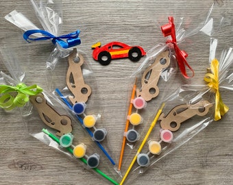 car party favour / paint your own car / racing cars party bags filler / racing cars birthday / racing car party favors