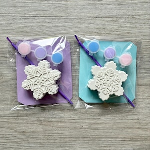 Snowflake party Favour / Frozen birthday Paint kit / frozen party bag activity/ Children’s Party bag filler/ paint your own Snowflake