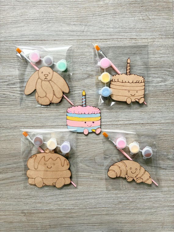 Paint your own jelly shape party bag / jelly character Party favour / party bags idea / Jelly cute birthday party