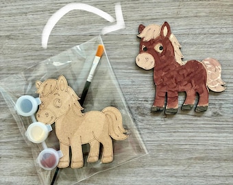 Paint Your Own Pony / pony Party Bag / Children’s Crafts / Pony Birthday / gift party bags / horse pony lover party / pony favours